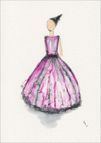 Figurative Female Wall Art, Original Feminine Painting In Watercolour And Ink