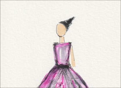 Figurative Female Wall Art, Original Feminine Painting In Watercolour And Ink - Image 2