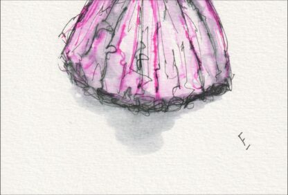 Figurative Female Wall Art, Original Feminine Painting In Watercolour And Ink - Image 3