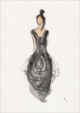 Figurative Female Wall Art, Original Feminine Painting In Watercolour And Ink