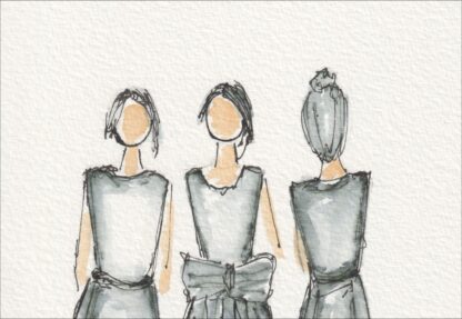 Original Figurative Female Wash And Ink Painting, Signed Contemporary Wall Art - Image 2