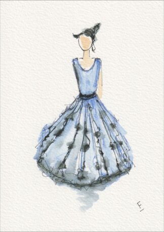 Figurative Female Wall Art, Original Feminine Painting In Watercolour And Ink