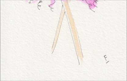 Ballet Wall Art, Original Painting In Watercolour And Ink, Signed Dance Artwork - Image 3