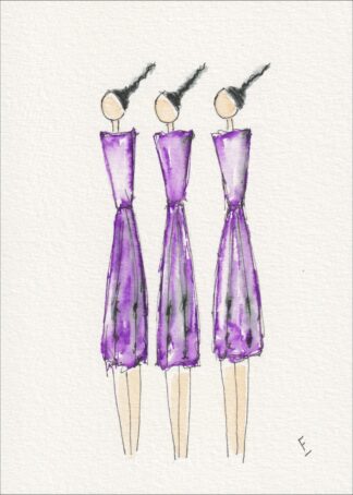 Female Abstract Wall Art, Figurative Woman Painting, Original Signed Watercolour