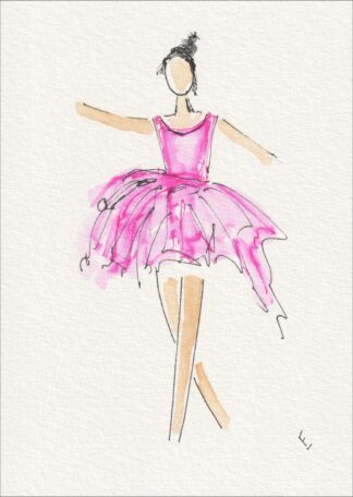 Original Figurative Female Painting, Contemporary Ballerina Ballet Dance Artwork