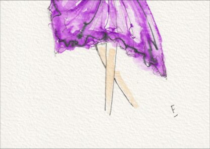 Dance Wall Art, Original Painting In Watercolour And Ink, Figurative Artwork - Image 3