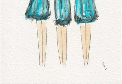 Female Wall Art, Figurative Painting Of Three Women, Original Signed Watercolour - Image 3
