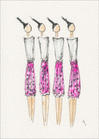 Figurative Wall Art, Female Painting, Original Signed Watercolour Artwork