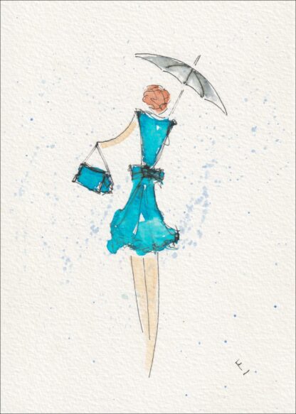 Female Wall Art, Figurative Painting Of A Women, Original Signed Watercolour