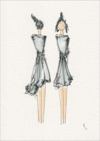 Female Wall Art, Figurative Painting, Original Signed Abstract Watercolour